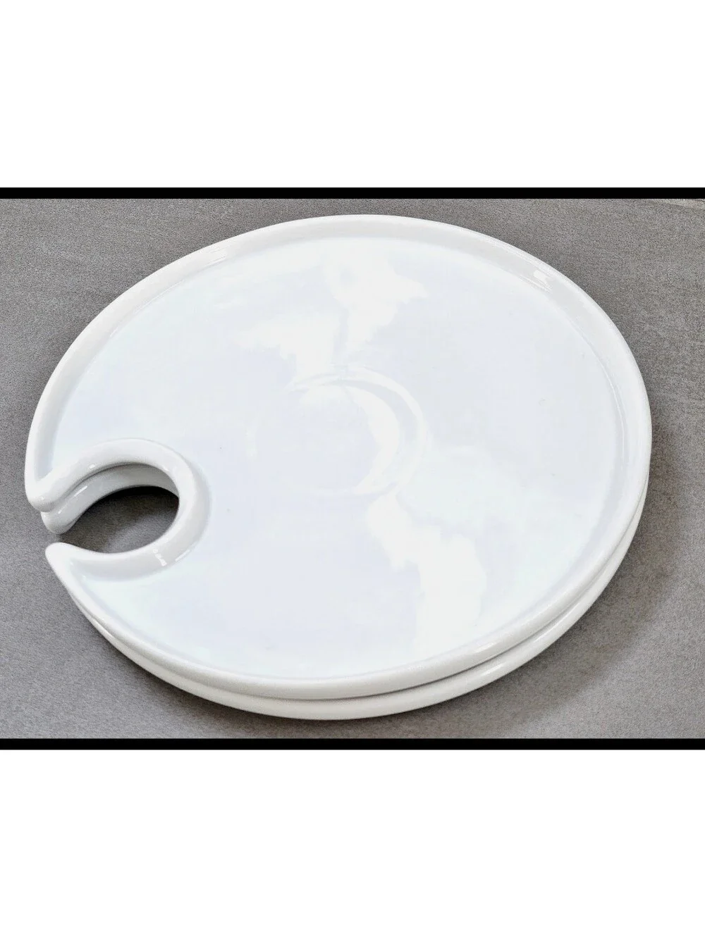 Pottery Barn Great White Mingling Appetizer Plates Set Of 2 White Ceramic